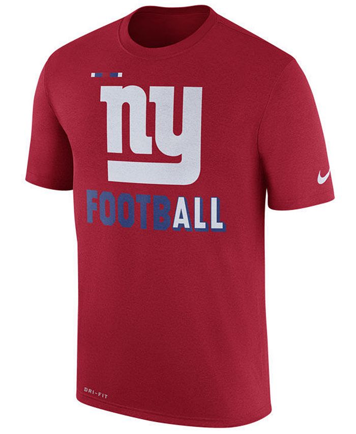 Nike Men's New York Giants Legend Football T-Shirt - Macy's