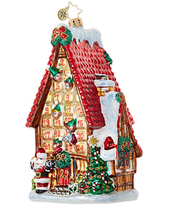 Christopher Radko Countdown Cottage Advent Calendar Ornament Macy