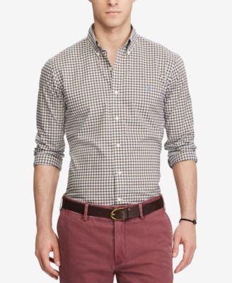 slim fit poplin shirt ralph lauren