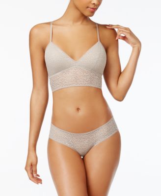 Modern Lace Sheer Longline Bralette & Hipster