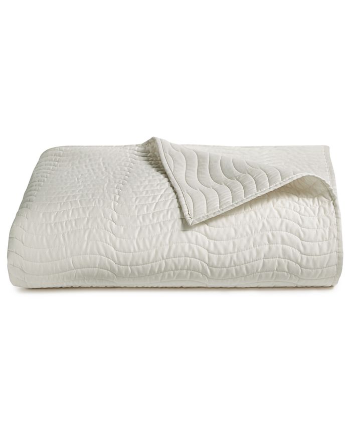 Hotel Collection Agate Pima Cotton Quilted King Coverlet, Created for