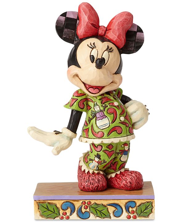 Jim Shore Minnie Christmas Pajamas Figurine &amp; Reviews - All Holiday