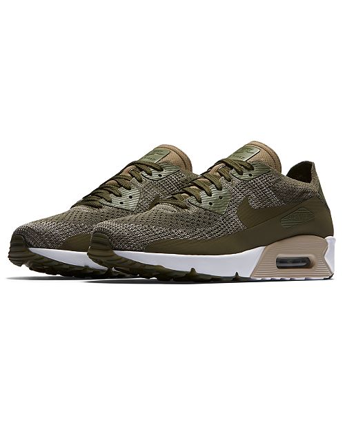Nike Men S Air Max 90 Ultra 2 0 Flyknit Running Sneakers From