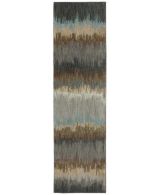 CLOSEOUT! Euphoria Cashel Abyss Blue 2'4" x 7'10" Runner Rug