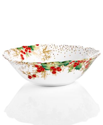 222 Fifth - Winter Confetti Dinnerware Collection Serving Bowl