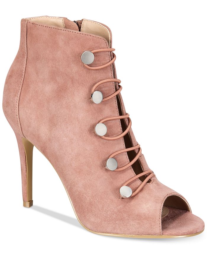 charles david peep toe booties