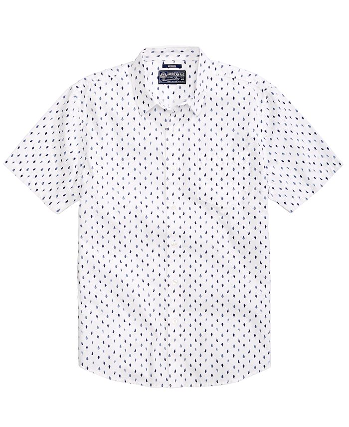 American Rag Men's Mini Leaves Shirt, Created for Macy's & Reviews ...