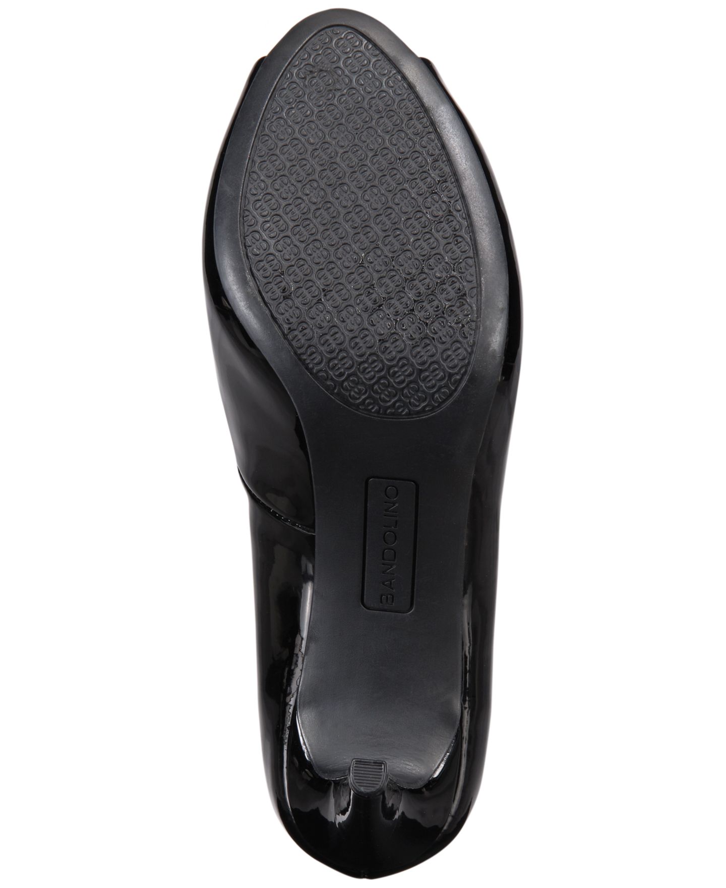 Женские туфли Bandolino Rainaa Peep Toe Platform Stiletto Pumps, цвет: Чёрный лаковый — фото 5
