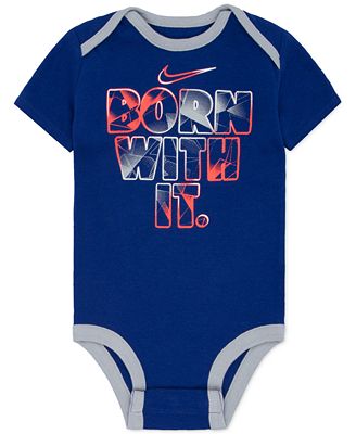 Nike Born With It Cotton Bodysuit, Baby Boys (0-24 months) - All ... Nike Born With It Cotton Bodysuit, Baby Boys (0-24 months)