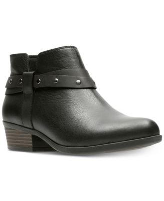 Clarks Women&#39;s Addiy Zoie Booties & Reviews - Boots - Shoes - Macy&#39;s