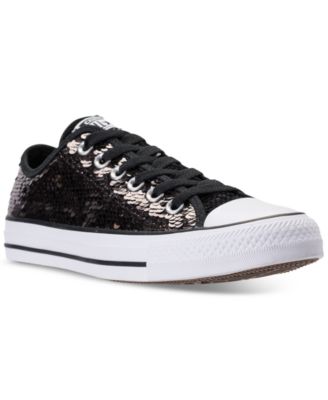converse ox sequin trainers