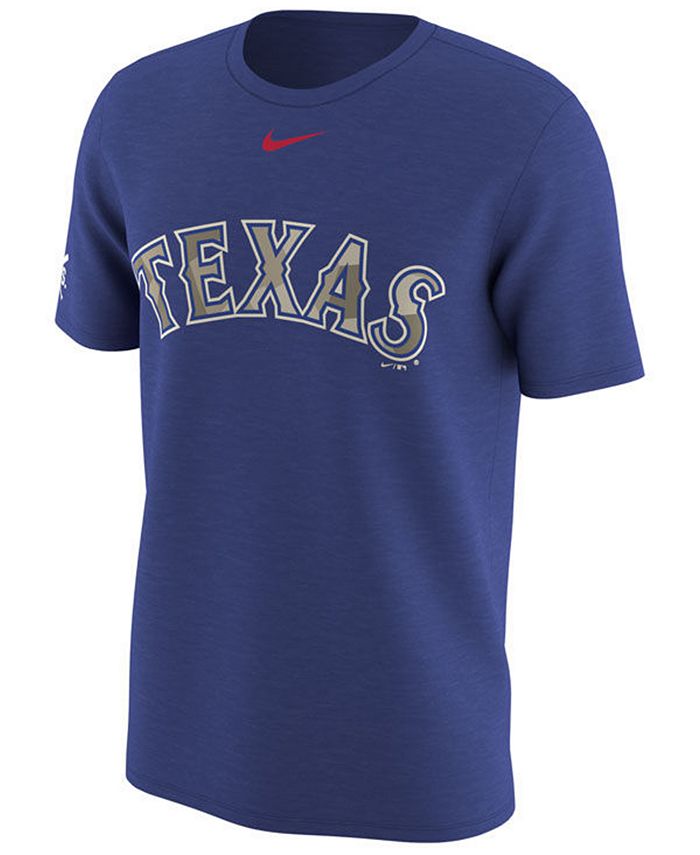 Nike Men's Texas Rangers Memorial Camo Pack T-shirt - Macy's