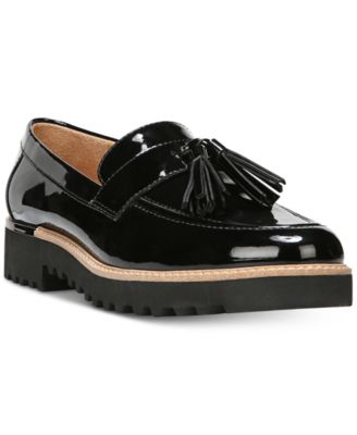 ladies black loafers