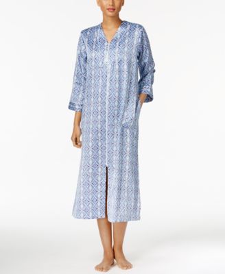 miss elaine long robes with zipper
