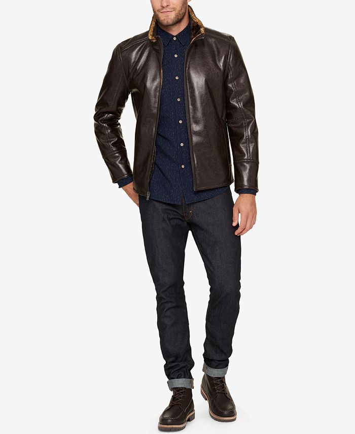 Marc New York Men's Vintage Faux Leather Jacket Macy's