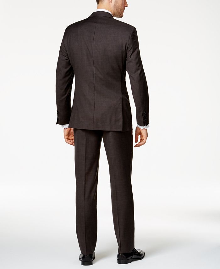 Lauren Ralph Lauren Men's Big & Tall Slim-Fit Chocolate Brown Glen ...