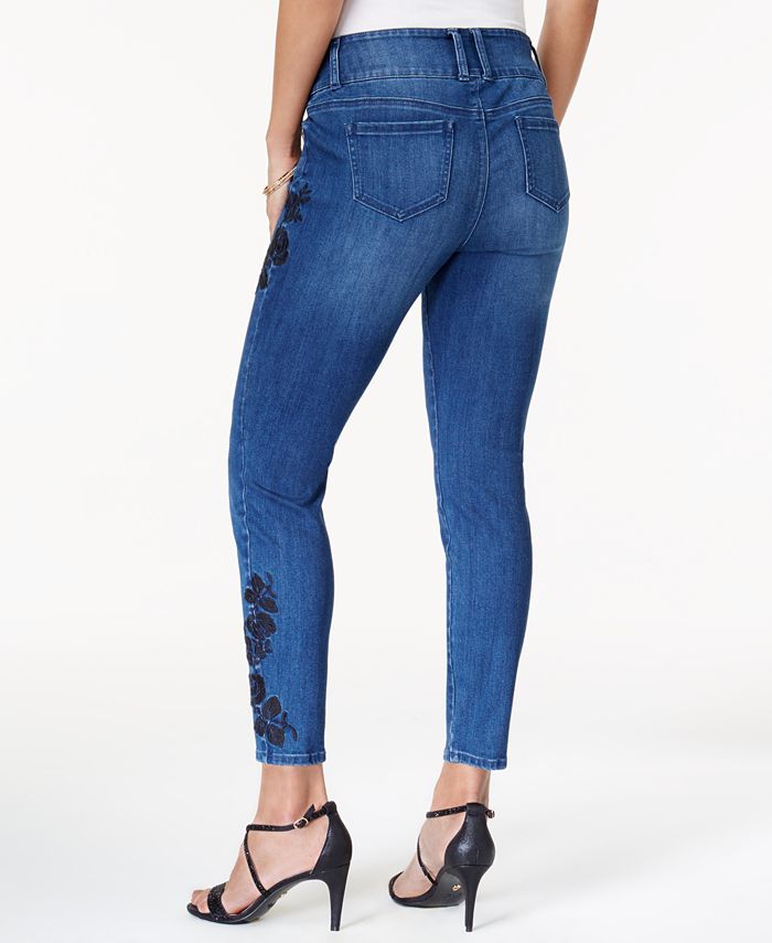 Thalia Sodi Embroidered Skinny Jeans, Created for Macy's & Reviews ...