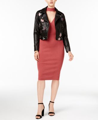 XOXO Juniors' Moto Jacket \u0026 Choker 