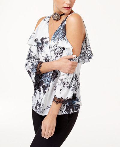 KOBI Silk Cold-Shoulder Top, Created for Macy's