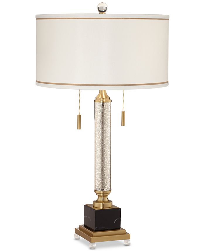 Kathy Ireland Pacific Coast Candlestick Mercury Glass 2 Light Table Lamp Reviews All Lighting Home Decor Macy S