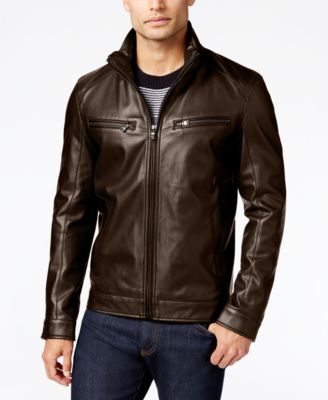 macys michael kors leather jacket