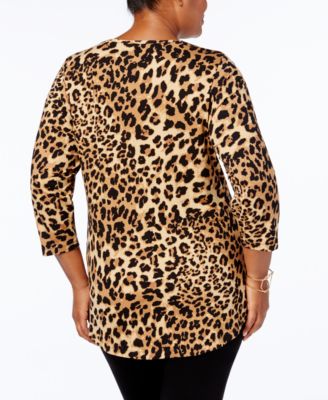 Plus Size Printed Top, Created for Macy's