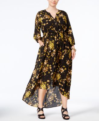 Melissa McCarthy Seven7 Trendy Plus Size High Low Maxi Dress Macy s