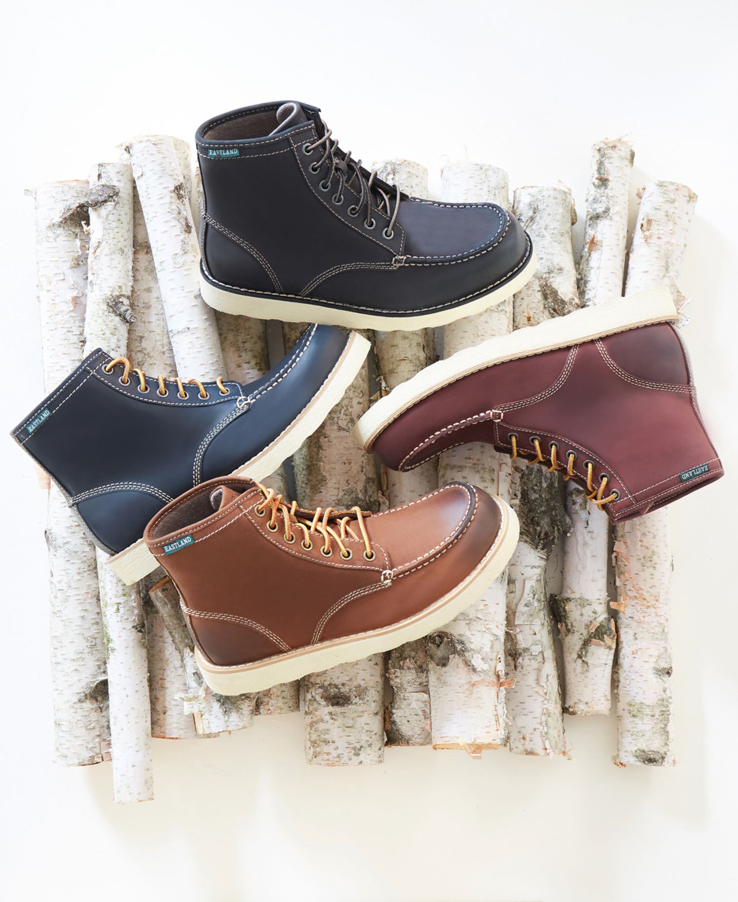 Мужские ботинки Eastland Shoe Eastland Lumber Up, цвет: Тёмный коричневый — фото 4
