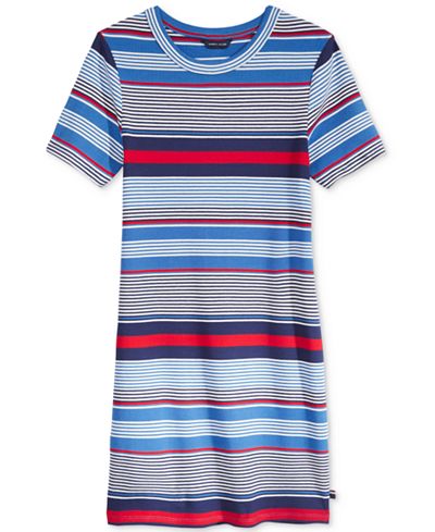 Tommy Hilfiger Striped Ribbed Dress, Big Girls (7-16)