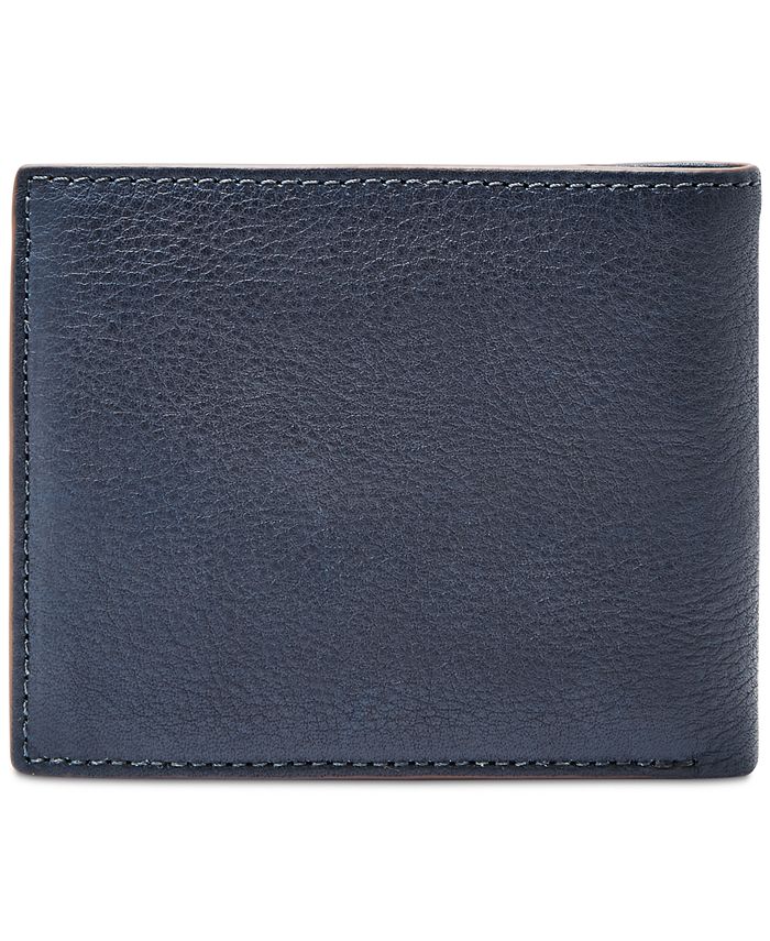 Fossil Men's Ward Bifold ID Leather Wallet - Macy's