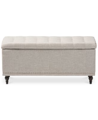 Kaylee Button-Tufted Storage Ottoman Bench