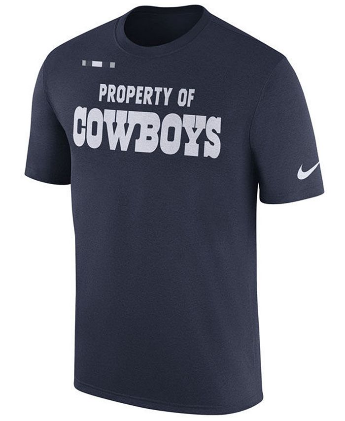 Nike Men's Dallas Cowboys Property of Facility T-Shirt - Macy's