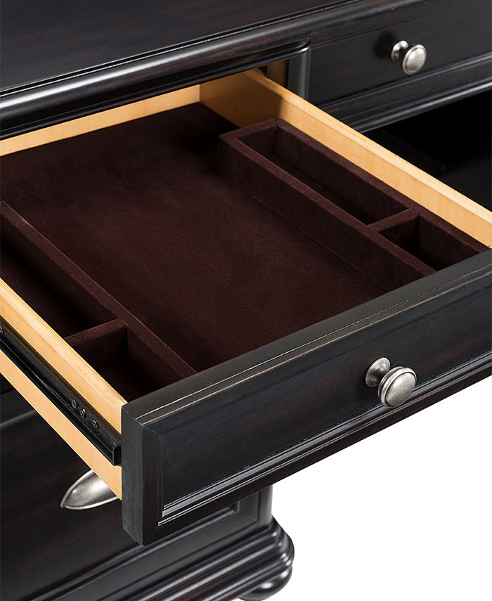 Furniture Clinton Hill Ebony Home Office Executive Desk Macy's