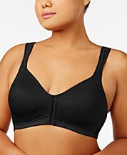 Lily Bras for Older Women Front Close, Women's Posture Wireless Back  Support Plus Size Bra, Sports Support Fitness Yoga Bras (Color : Black, Size  : 4X-Large) : : Home