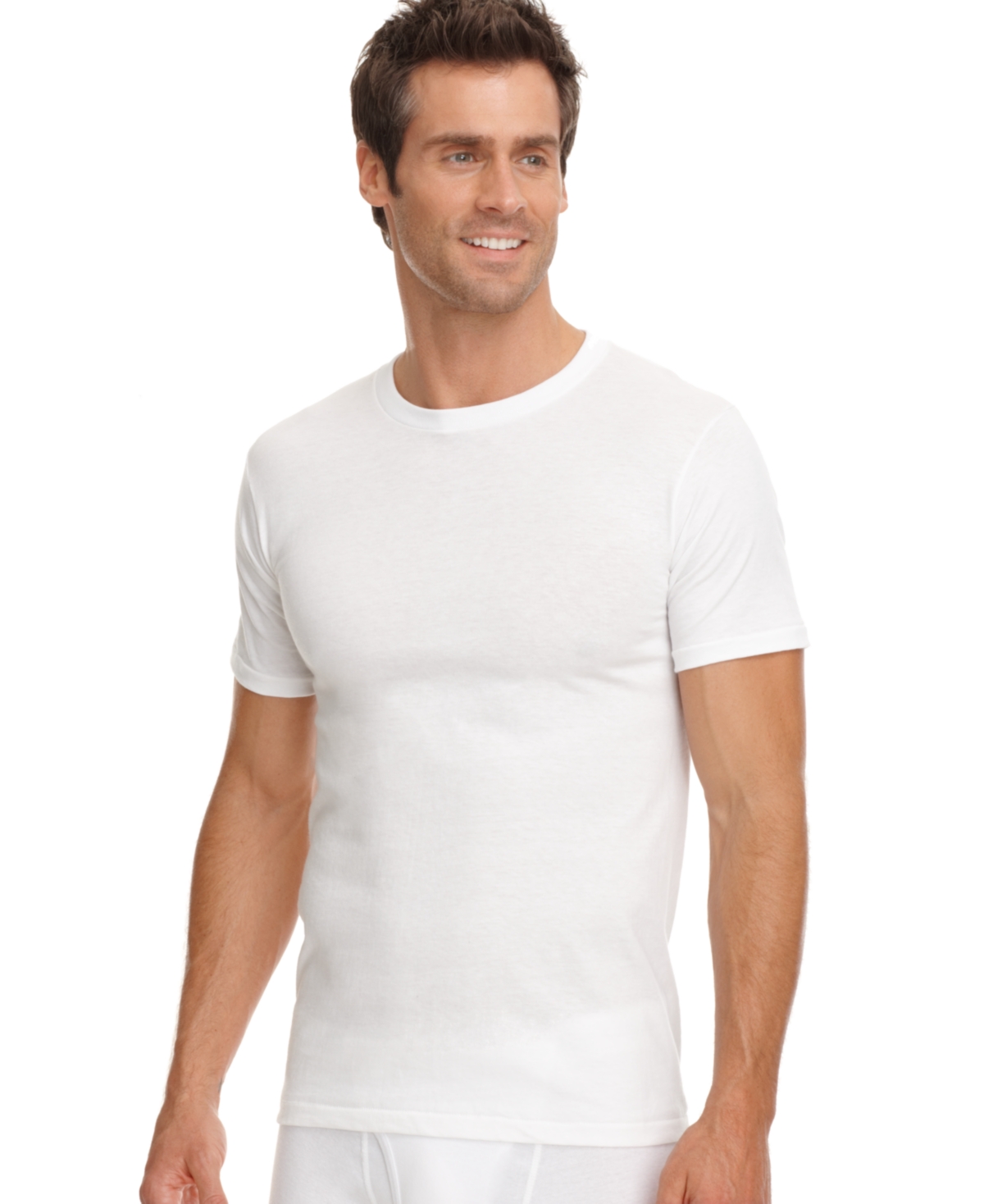 Jockey Men's Tagless 3-pack Crew Neck T-shirts + 1 Bonus Shirt, Created For Macy's In White