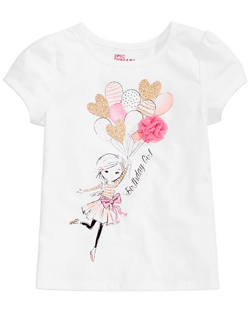 Epic Threads Mix And Match Kristy Birthday Girl Graphic Print T