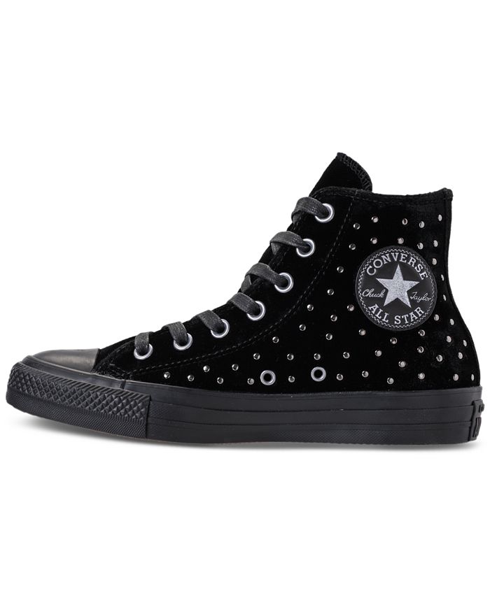 Converse Women's Chuck Taylor Hi Velvet Stud Casual Sneakers from ...