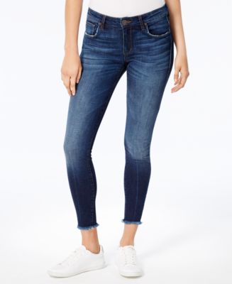 STS Blue Emma Mid Rise Fray-Hem Ankle Skinny Jeans - Macy's