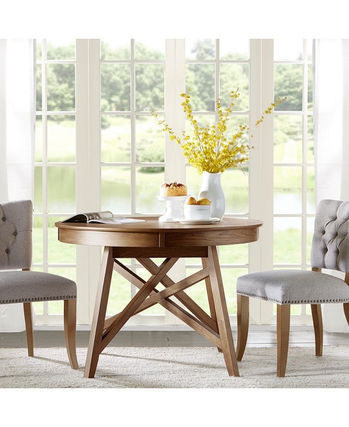 Furniture Brennan Round Dining Table, Quick Ship - Macy's