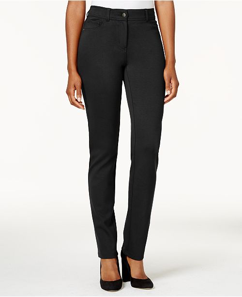 Style & Co FauxPocket SlimFit Pants, Created for Macy's & Reviews