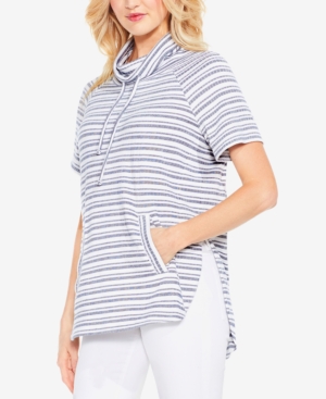 UPC 039374874122 product image for Vince Camuto Variegated Stripe Pullover Top | upcitemdb.com
