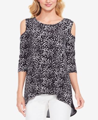 Vince Camuto Cold-Shoulder Top - Macy's