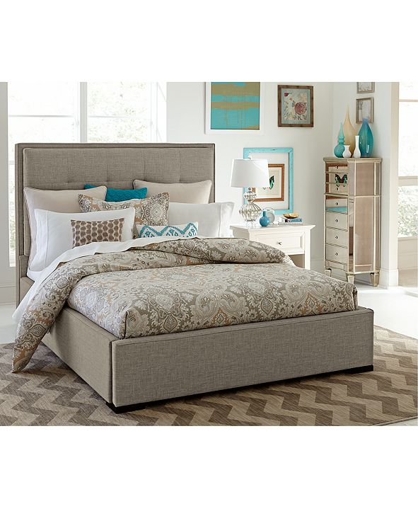 Furniture Casey Upholstered California King Bed & Reviews - Furniture - Macy&#39;s