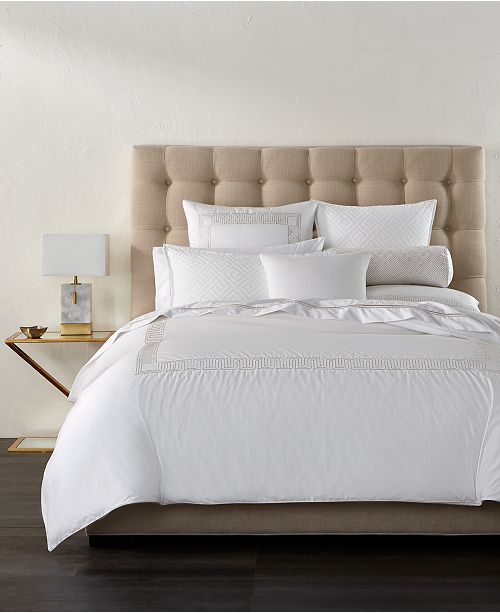 Hotel Collection Closeout Greek Key Platinum Duvet Covers