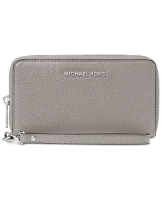 michael michael kors mercer pebble leather multi function phone case