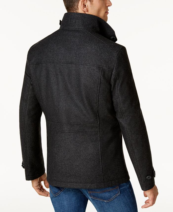 Hugo Boss Boss Men's Zipper Inset Knit Car Coat Macy's