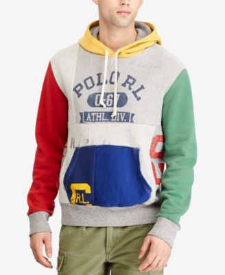 polo ralph lauren men's patchwork hoodie