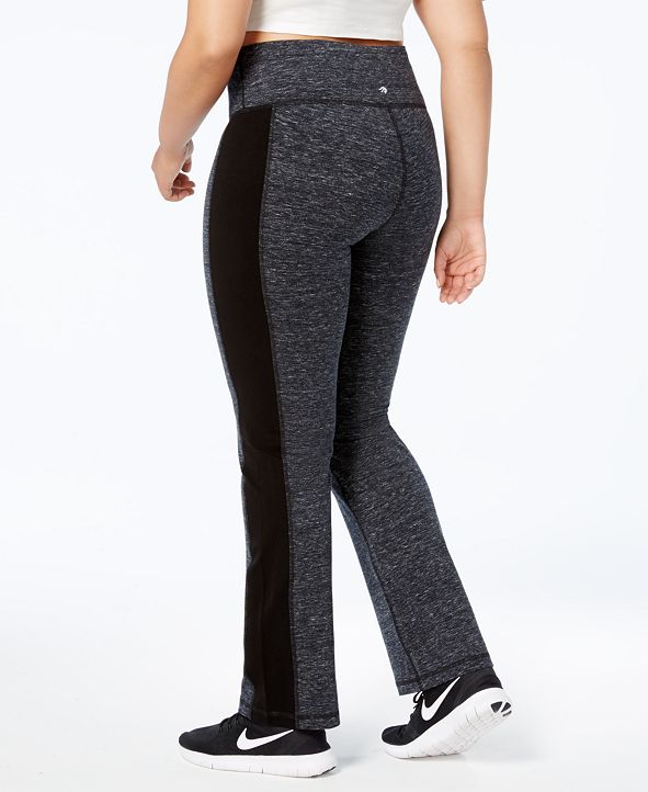 Ideology Plus Size SpaceDyed Yoga Pants, Created for Macy's & Reviews