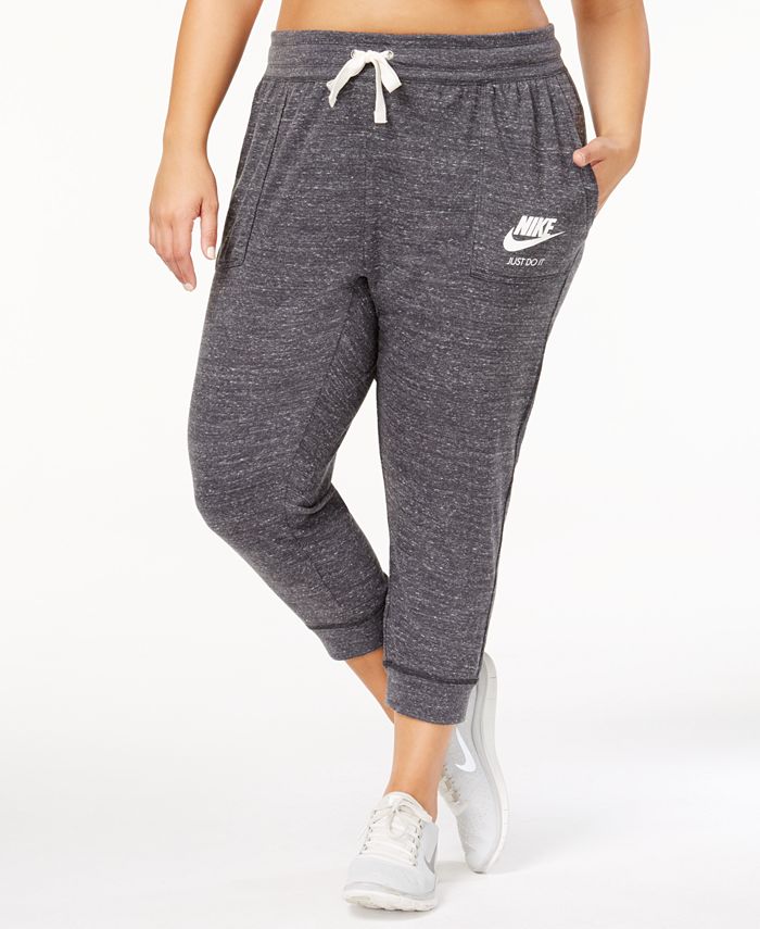 Nike Plus Size Gym Vintage Capri Pants & - Pants & Capris - Plus Sizes - Macy's