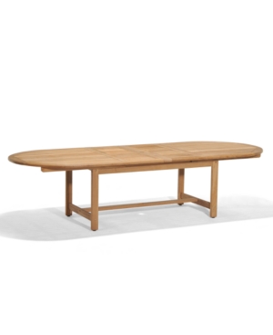 FURNITURE BRISTOL TEAK 118" X 47" OUTDOOR EXTENSION DINING TABLE, CREATED FOR MACY'S